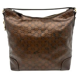 Borsa a tracolla Gucci in pelle bronzo Bronzo