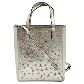 Saco Tote 2-Way Bria N/S Jimmy Choo Prata
