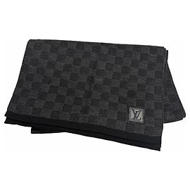 Louis Vuitton Black Wool Stole Black