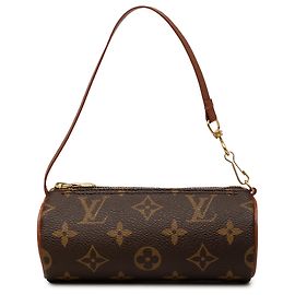 Louis Vuitton Brown Monogram Papillon Pochette Marrone