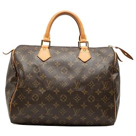 Louis Vuitton Brown Monogram Speedy 30 Marrone