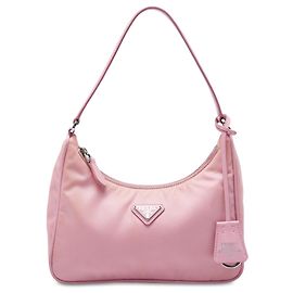 Prada Pink Mini Tessuto Re Edition 2005 Shoulder Bag Pink