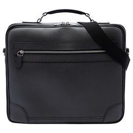 Louis Vuitton Black Taiga Porte Ordinateur Odessa Black
