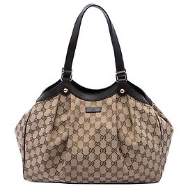 Gucci Beige GG Canvas Tote Beige