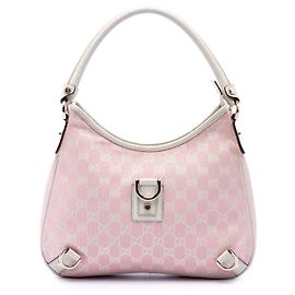 Gucci Pink GG Canvas Abbey D Ring Shoulder Bag Pink Other