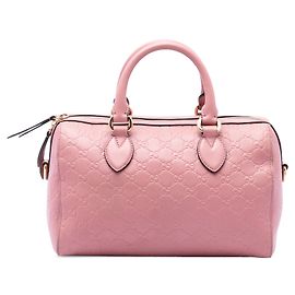 Borsa Boston Gucci Pink Guccissima Rosa