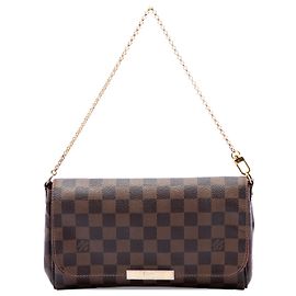 Louis Vuitton Brown Damier Ebene Favorite MM Marrom