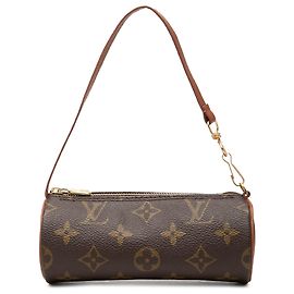 Louis Vuitton Brown Monogram Papillon Pochette Marron