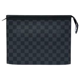 Louis Vuitton Black Damier Graphite Pochette Voyage MM Nero