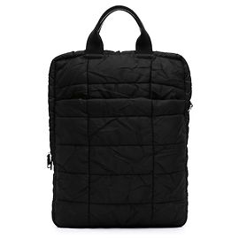 Sac à ordinateur vertical Prada Black Tessuto Bomber Noir