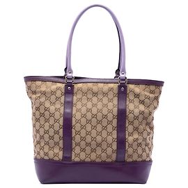 Sac cabas Gucci en toile GG beige Beige