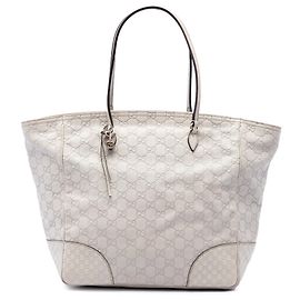 Gucci Bree Guccissima Tote-Bag Weiß Weiß Aus weiß