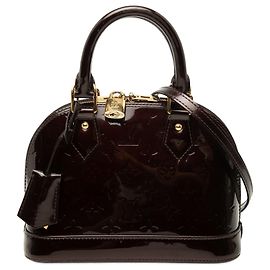 Louis Vuitton Purple Monogram Vernis Alma BB Porpora