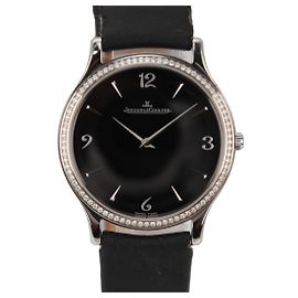 Jaeger Lecoultre Jaeger-LeCoultre Master Ultra Thin 145.8.79.S Automatic 34mm Watch Black