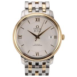 Omega De Ville Prestige Automatico 36.8mm Quadrante Argento Argento D'oro