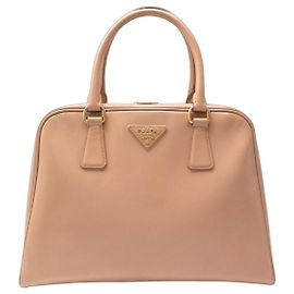 SAC A MAIN PRADA PYRAMID PROMENADE BEIGE CUIR SAFFIANO VERNICE BL0808 BAG Beige