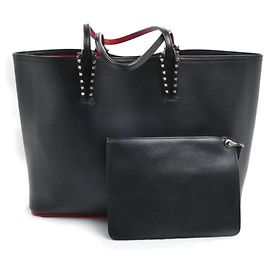 Christian Louboutin Cabata Tote Bag Schwarz Rot