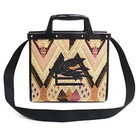 Bolso de hombro 2-Way Etro Jacquard Love Trotter Multicolor
