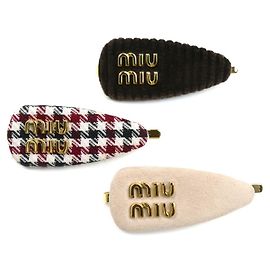 Set de 3 pasadores Miu Miu Multicolor Dorado