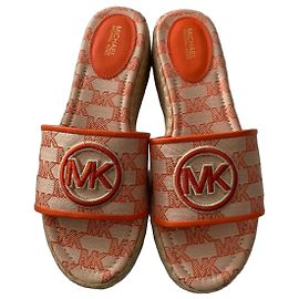 Sandali con zeppa Michael Kors MK Outline JQD/EMB MK Arancione