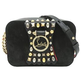 Borsa a tracolla Christian Louboutin Loubilou da donna Nero Rosso