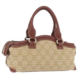 Céline Borsa a mano CELINE Canvas Beige Gold Tone Auth 201139A Beige Altro