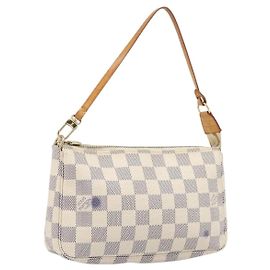 LOUIS VUITTON Damier Azur Pochette Accessoires Pouch N41207 LV Auth 202011 Other