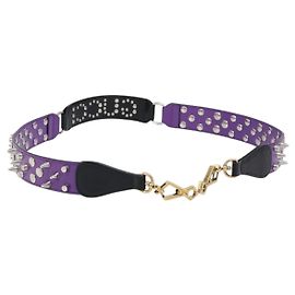 Tracolla GUCCI in pelle Viola Nero Auth 202818V Nero Porpora
