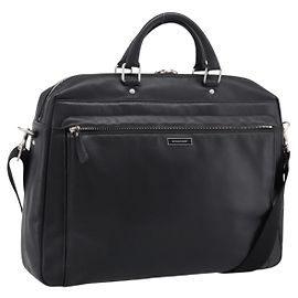 Sac Business BURBERRY en Cuir 2way Noir Argent Auth ti4007 Noir Argenté
