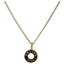 Céline Collana CELINE metallo Gold Tone Auth SW2829V Altro