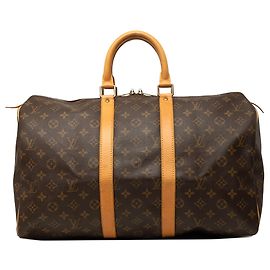 Mala de Viagem Louis Vuitton Monogram Keepall 45 Castanha Marrom