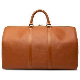 Louis Vuitton Epi Keepall 50 Reisetasche Braun Braun