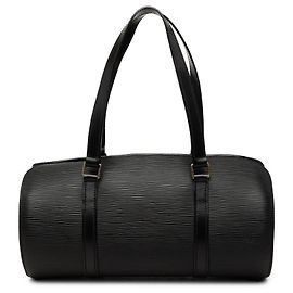 Louis Vuitton Epi Soufflot Handtasche Schwarz Schwarz