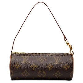 Borsa a mano Louis Vuitton Monogram Papillon Pochette Marrone Marrone