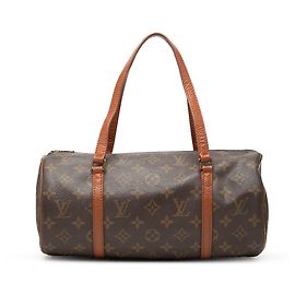 Sac à main Louis Vuitton Monogram Papillon 30 Marron Marron