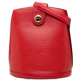 Bolso de hombro Louis Vuitton Epi Cluny rojo Roja