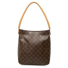 Sac à épaule Louis Vuitton Monogram Looping GM Marron Marron