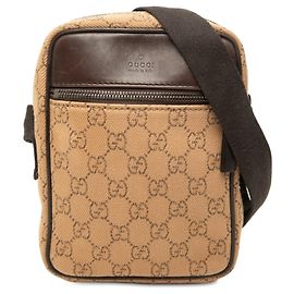 Sac crossbody Gucci GG Canvas marron Marron