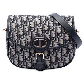 Autre Marque Blue Dior Medium Oblique Canvas Bobby Crossbody Blue