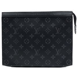 Sac Pochette Voyage MM Clutch Louis Vuitton Monogram Eclipse Noir Noir