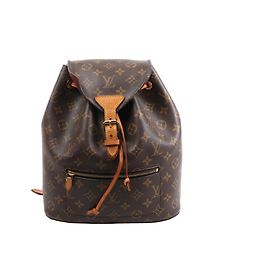 Louis Vuitton Monsley Monogram Canvas Rucksack in Braun M43431 Braun