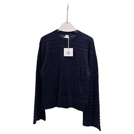 Top de seda Hermès Preto Tamanho 34 Multicor