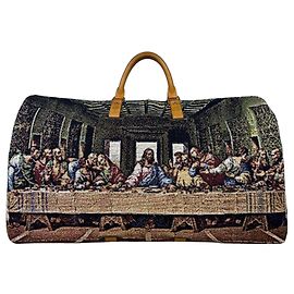 LOUIS VUITTON KEEPALL 60 - The Last Supper (Léonard de Vinci) Marron Multicolore