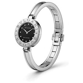 Bulgari Montre Bvlgari B.zero1 en acier inoxydable Noir Argenté