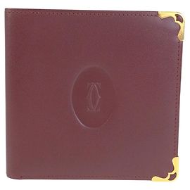 Portafoglio compatto Cartier Must Line Marrone