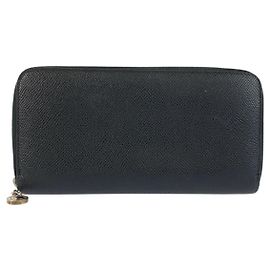 Bulgari Bvlgari Long Wallet Black Black