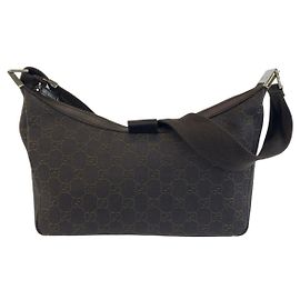 Borsa a tracolla Gucci GG Canvas Marrone