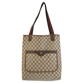 Bolso Tote Gucci GG Supreme Castaño Beige