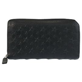Portafoglio lungo Jimmy Choo Star Emboss Nero