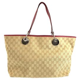 Borsa Tote Gucci GG Canvas Marrone Beige